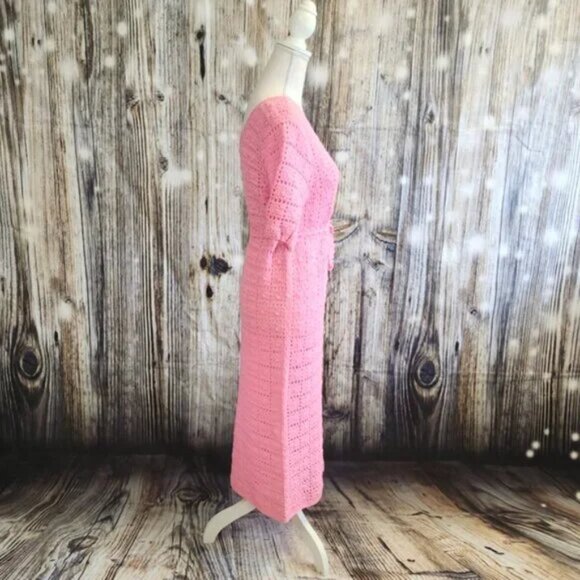 Vintage Handmade Crochet Maxi Dress - Picture 5 of 5
